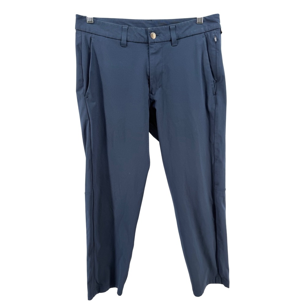 Lululemon Commission Pant Classic Navy Blue Mens Size 31 Tapered Chino Trousers